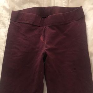 aerie maroon leggings